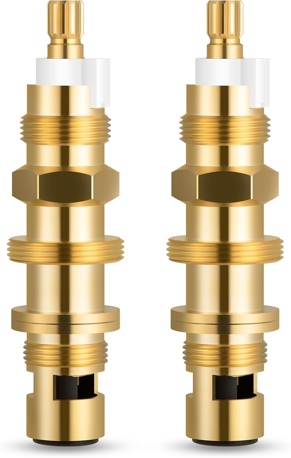 910-030 Ceramic Disc Cartridge Replacement, Compatible with Price/Pfister Shower and Faucet Stem, Shower Valve Cartridge for Tub and Shower Faucet, Brass Construction(2 Pack)