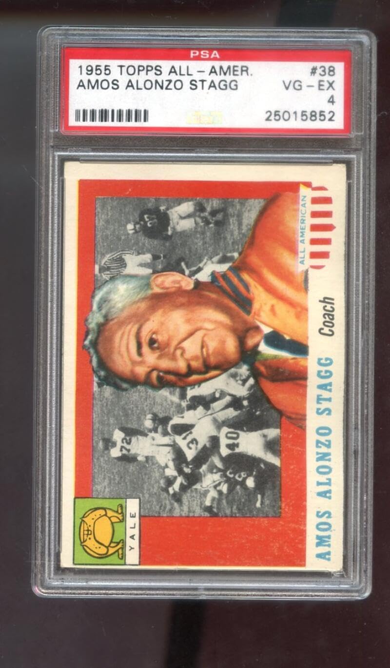 1955 Topps All-American #38 Amos Alonzo Stagg PSA 4 Graded Football Card Yale