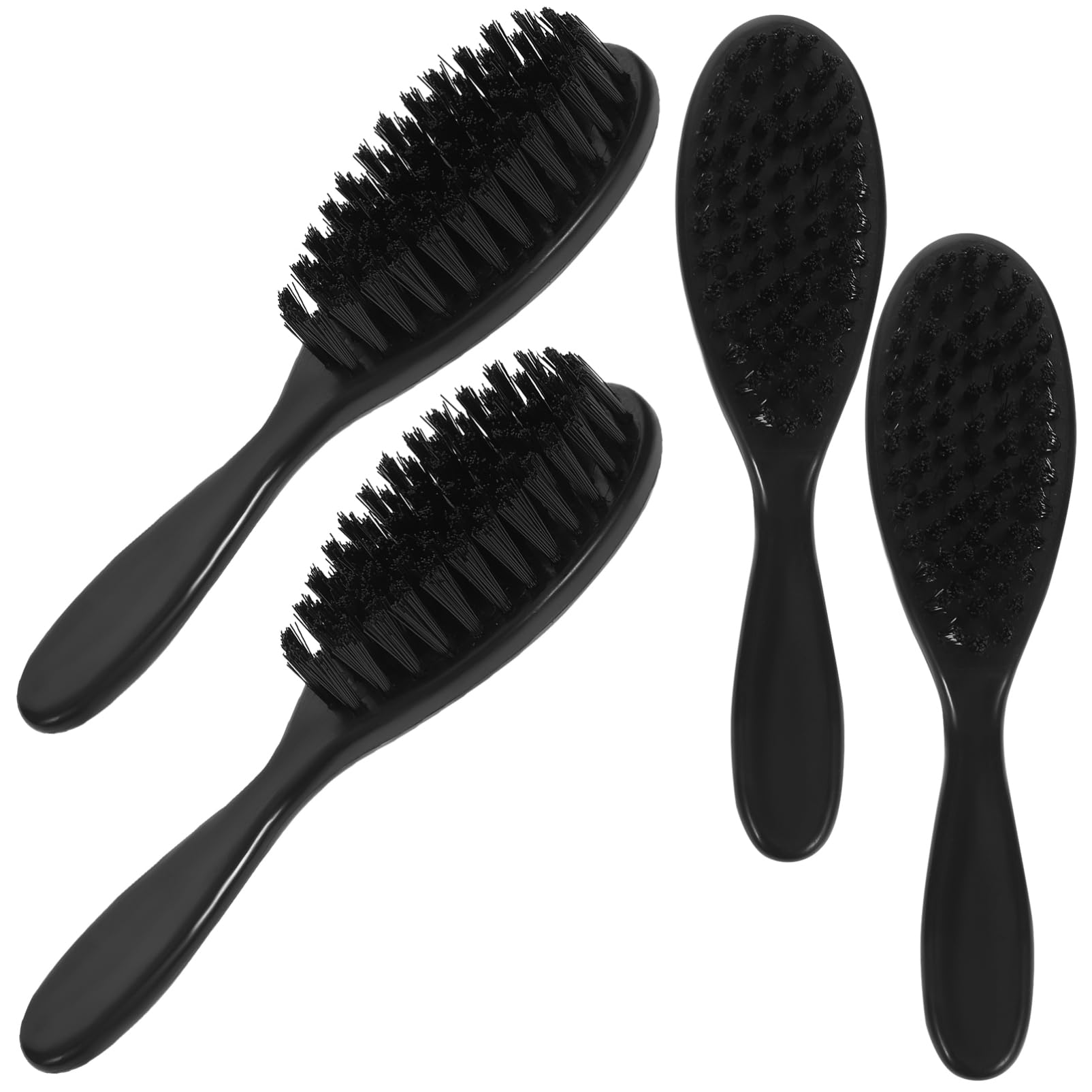 TOVINANNA Barber Hair Brush Set 4pcs Beard Grooming Brush Soft Bristles Neck Duster