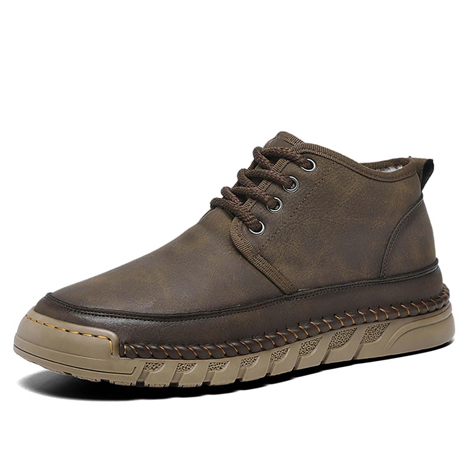Wanderstiefel Herren Wasserdicht Trekkingstiefel Rutschfest Leder Outdoor