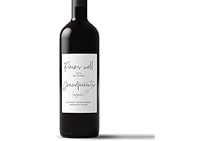 Pregnancy Reveal Wine Labels for Parents