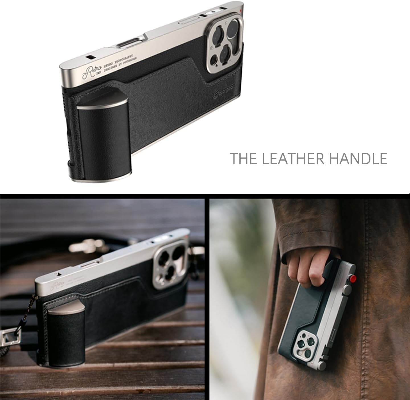 Fotorgear Retro Photography Kit with leather handle attached