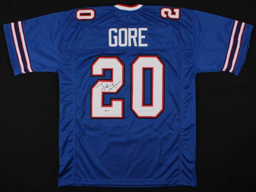 Signed Frank Gore Jersey PRO STYLE w BECKETT WITNESSED COA W32740