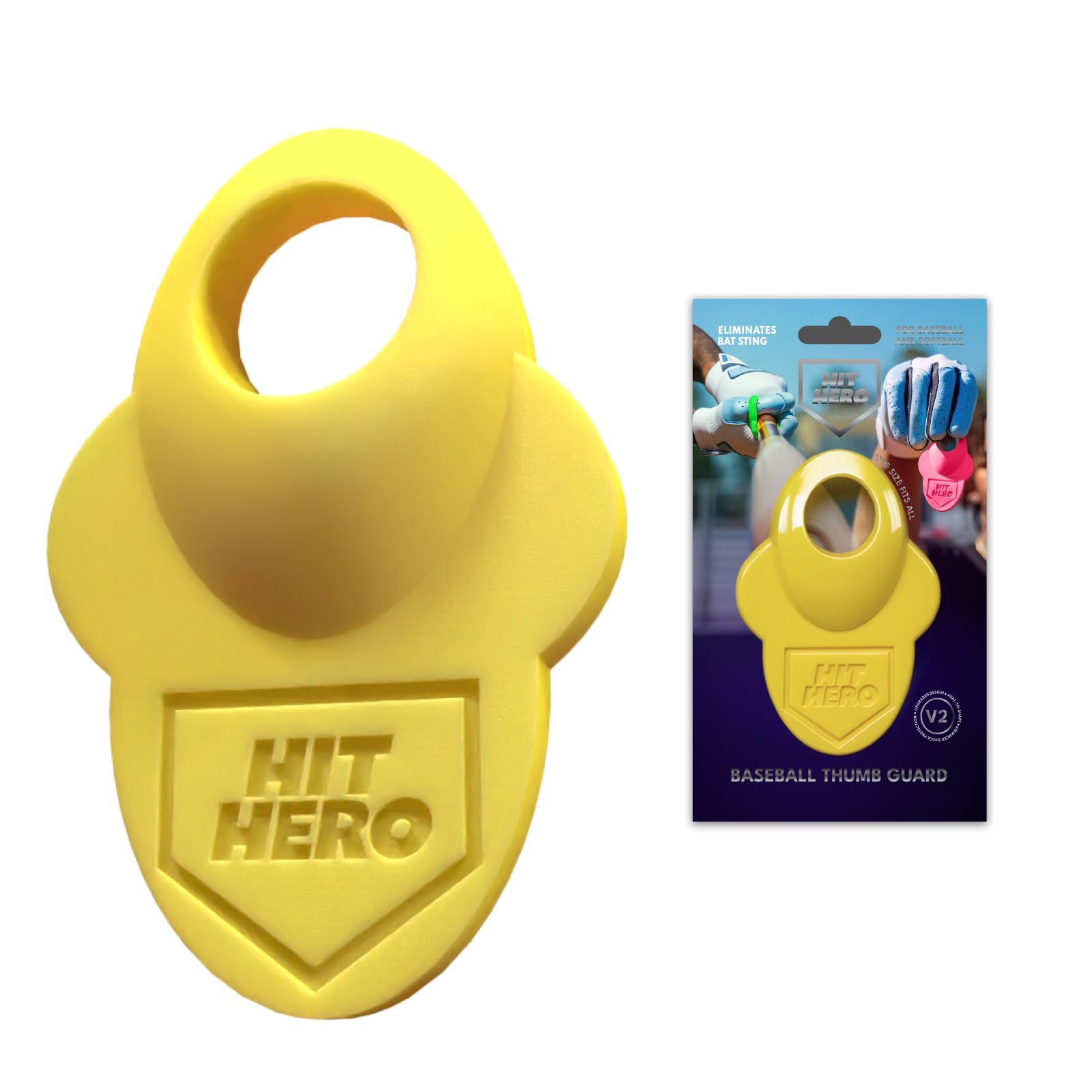 Hit Hero Baseball Thumb Guard, Batters Batting Grip, Finger Guard