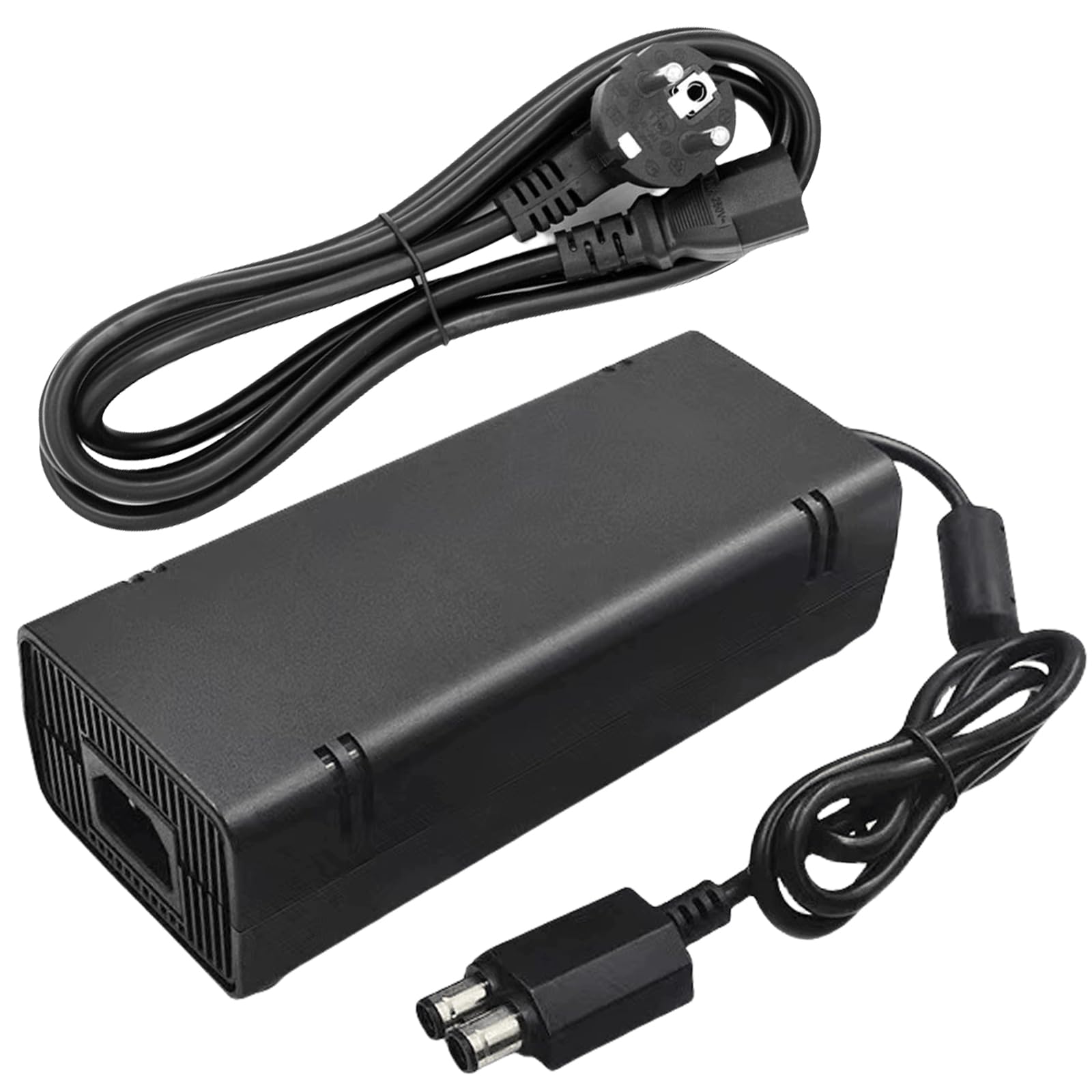 Cavo di alimentazione per Xbox 360 Slim: alimentatore da 135 W con cavo di alimentazione per Microsoft Xbox 360 Slim, alimentatore di rete, adattatore di alimentazione AC, indicatore LED AC