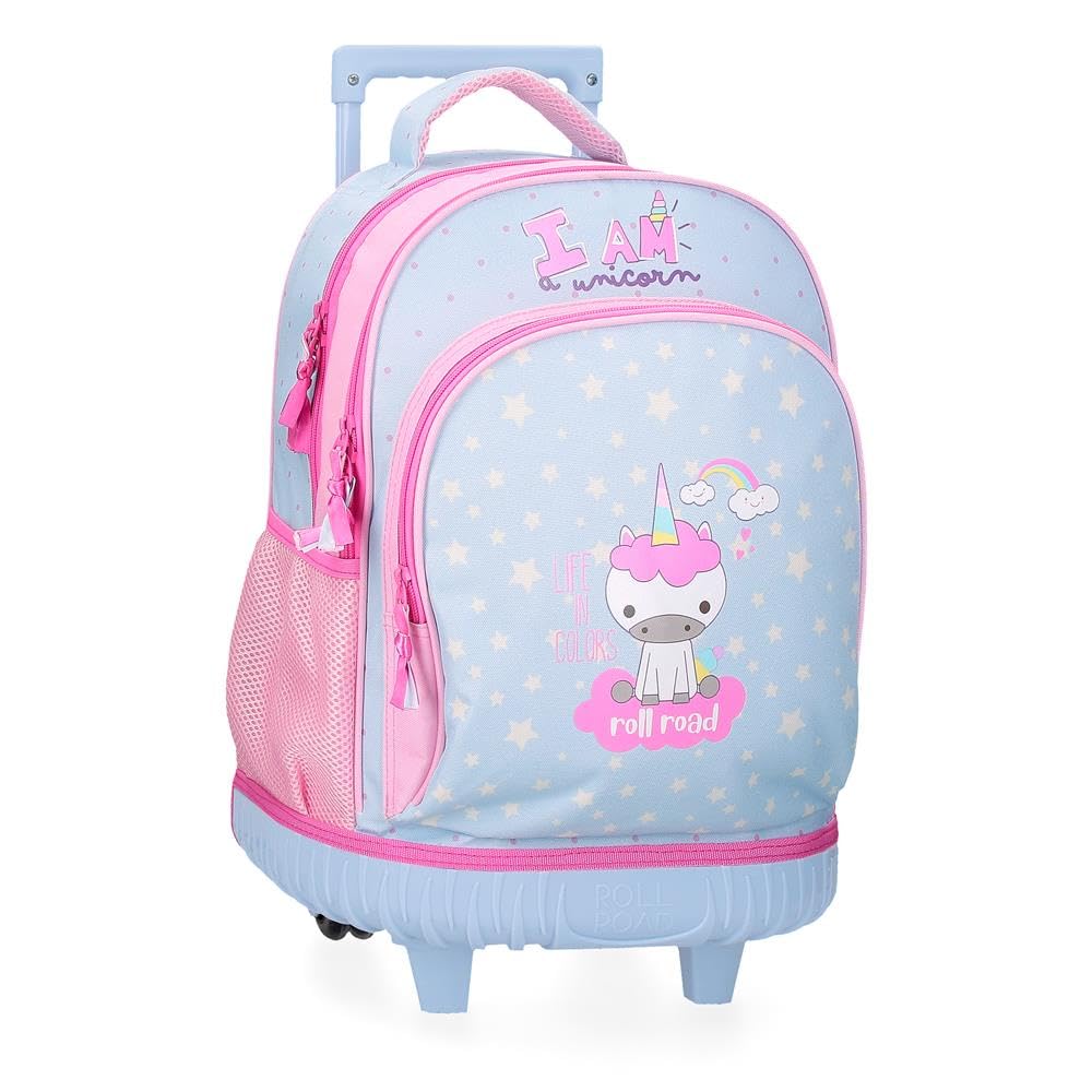 ROLL ROAD I Am a Unicorn Mochila Compact 2 Ruedas Azul 32x43x21 cms Poliéster 28,9L
