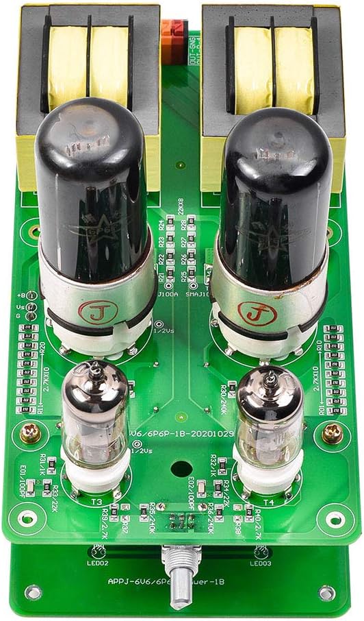 Tube Amplifier Board, DIY Kit Components J1+6P6P (6V6) Single-ended Tube Amplifier Kit, No Welding Required