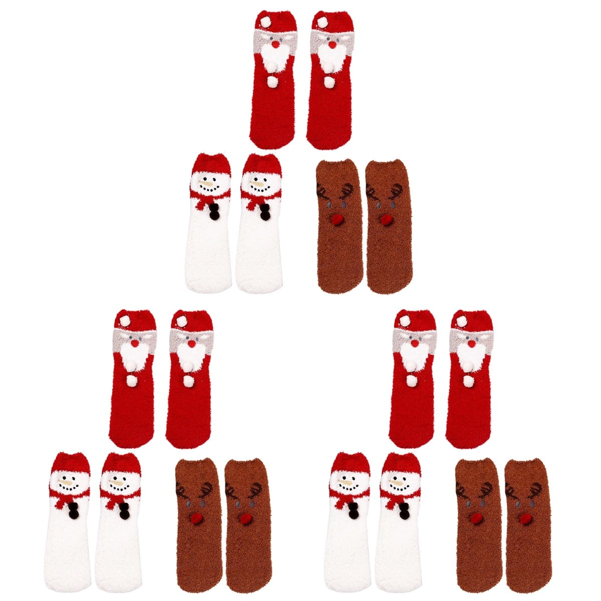 DECHOUS 9paare Dicke Fleece Socken Für Winter Rutschfeste Schlafsocken Mit Witzigen Mustern Als Haussocken Oder Zu Weihnachten Für Damen Und Herren
