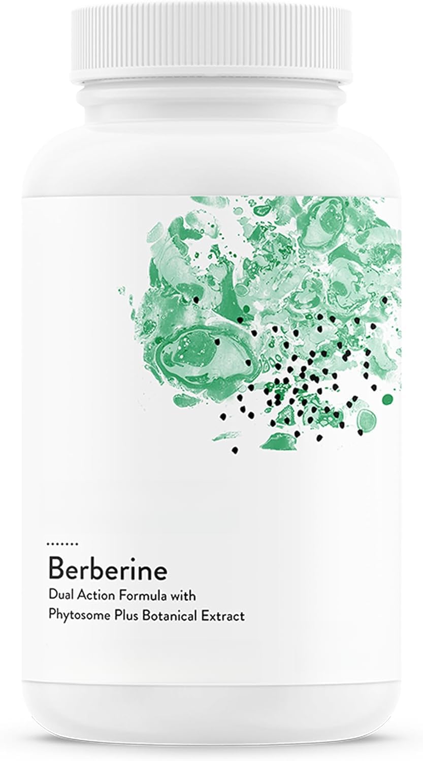 Berberina - Fórmula de doble acción con fitosoma más extracto botánico - Apoya la salud del corazón, el sistema, el gastrointestinal saludable y el colesterol - Sin gluten