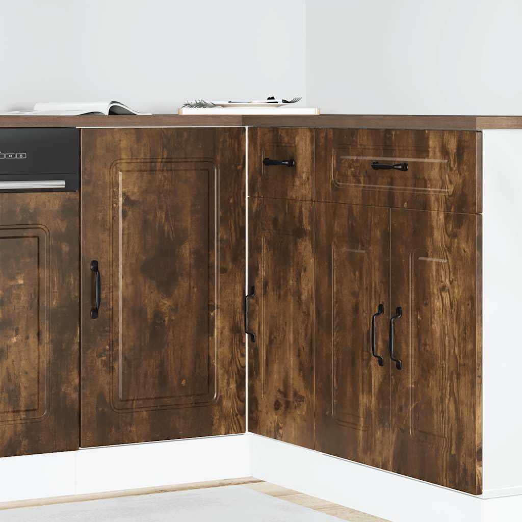 VidaXL 11-tlg. Küchenschrank-Set Kalmar Braun Eich Produktbild-Vorschau 11