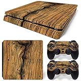 ps4 slim skins anime  Sony PS4 Playstation 4 Slim Skin Design Foils Pegatina Set - Wood Motivo
