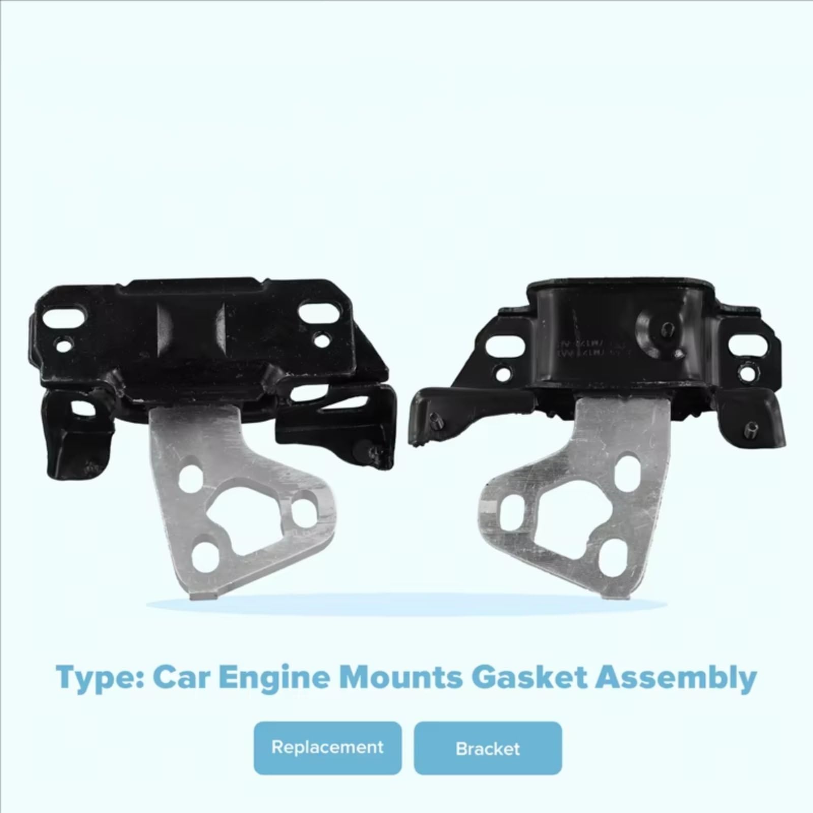 Silent Bloc Moteur Compatible Avec Ford Pour Fiesta 2014 2015 2016 2017 2018 2019 Support De Support Moteur Boîte De Vitesses Roulements En Caoutchouc C1BZ-6068-C