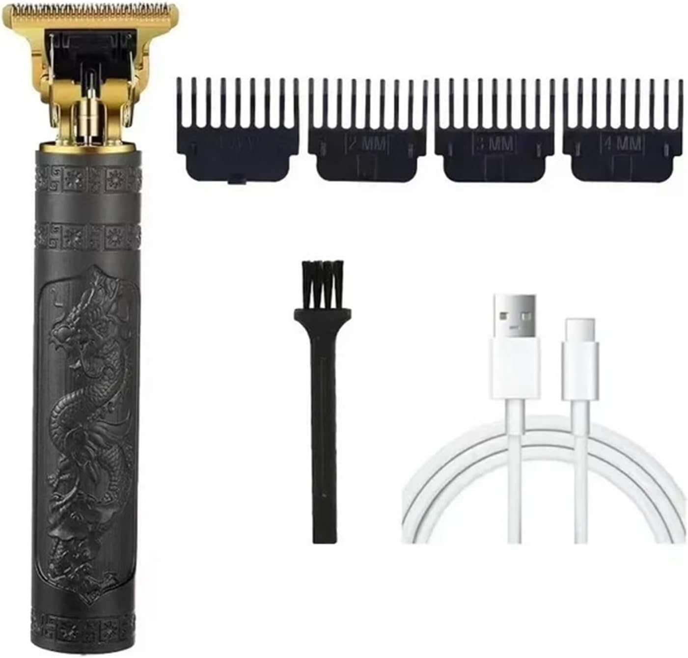 Electric Hair Clipper T9 Hair Trimmer for Men Rechargeable Electric Shaver Beard Barber Hair Cutting Machine Men Beard Trimmer(DragonA-no Box)