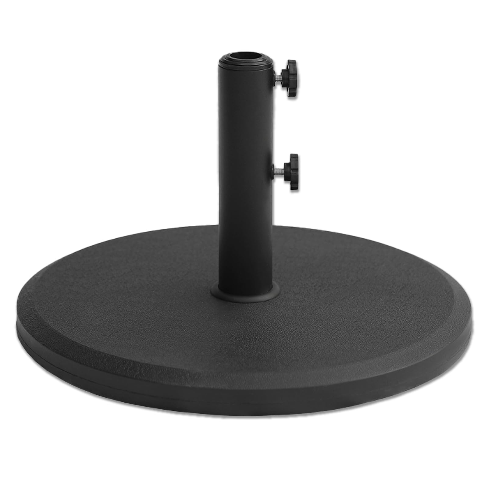 c-hopetree 29 lb heavy duty round patio base stand for outdoor market table umbrella, black