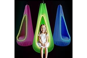 Light Up Kids Sensory Swing with USB LED Lights