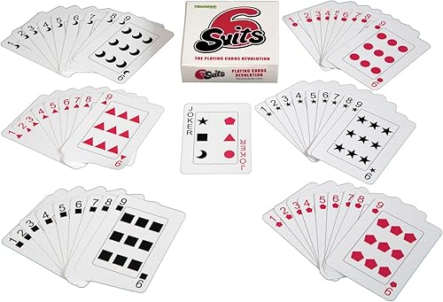 Miniatura 5 de 6 trajes: The Playing Cards Revolution - con 6 palos de 9 cartas. Puedes jugar todos tus juegos de cartas favoritos y nuevos de una manera nueva y