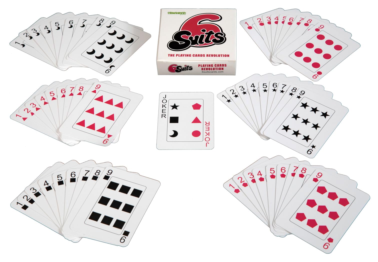 Amazon.co.jp: 6つのスーツ - トランプ革命 - 9枚のカード6つのスーツ