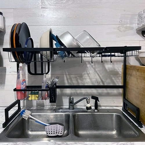 Miniatura 5 de AfterMokit RV Kitchen Sink Rack Motorhome Over The Sink Dish Rack for 33 inch and Less Bowl Counter Space Dish Drying Rack for 34 inch and Up