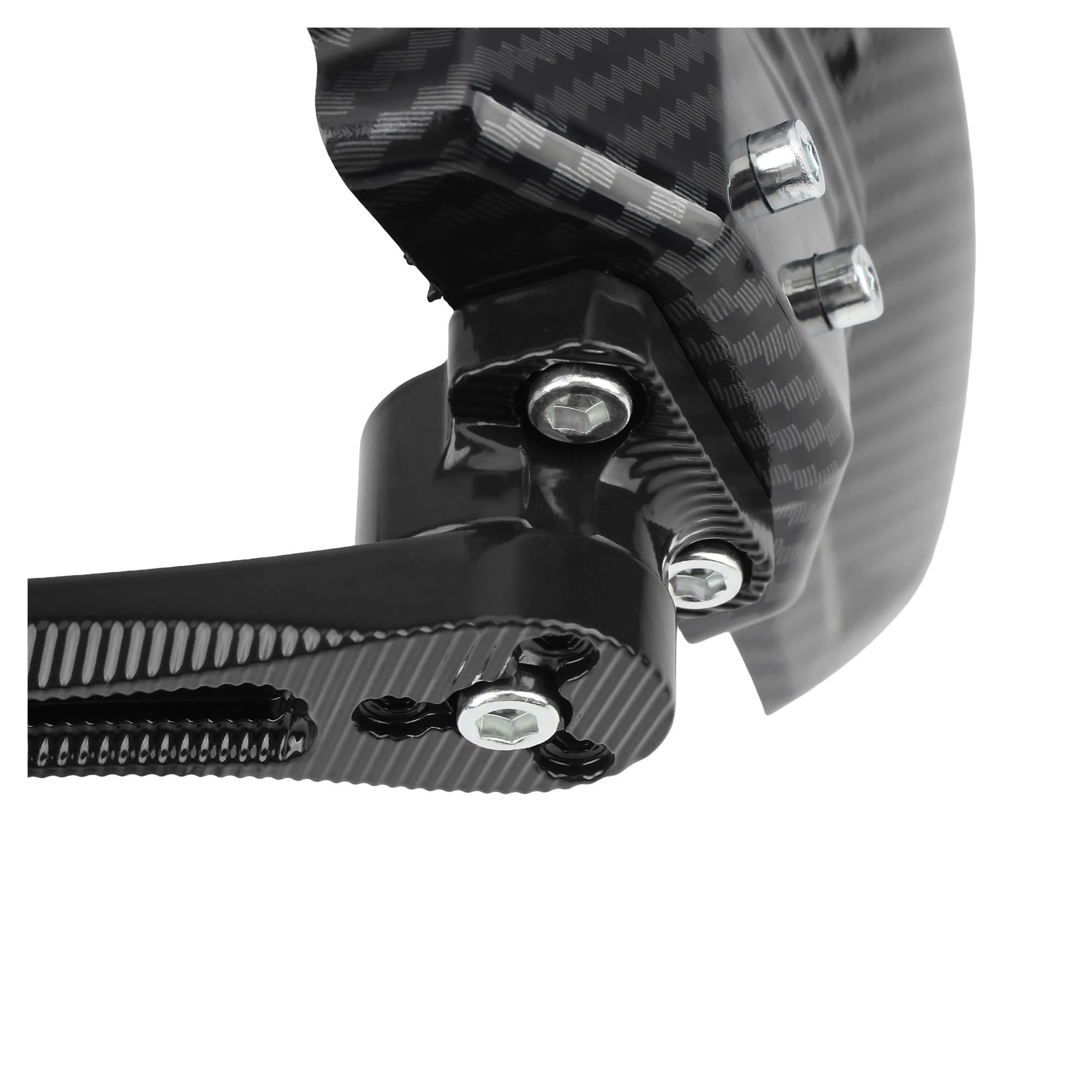 Garde-Boue De Garde-Boue De Roue Arrière en Fibre De Carbone Imitation Réglable for Moto Compatible avec Les Pièces Universelles De Cyclomoteur De Scooter De Vélo Électrique De Cafe Racer(Gold)