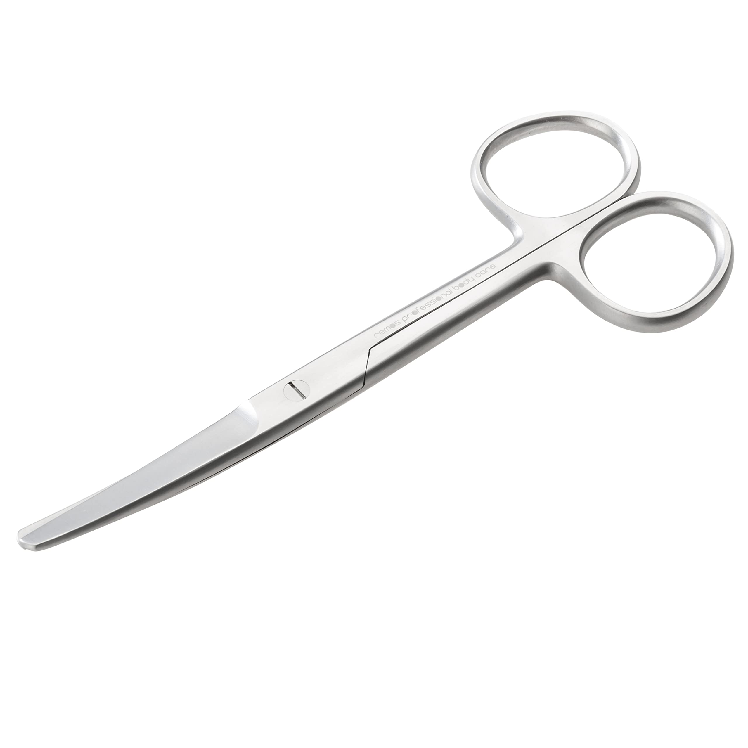Remos Professional Body Care Silver Remos Household Scissors, Universal Scissors, Round, Curved Blade, 14.5 Cm, Stainless Steel