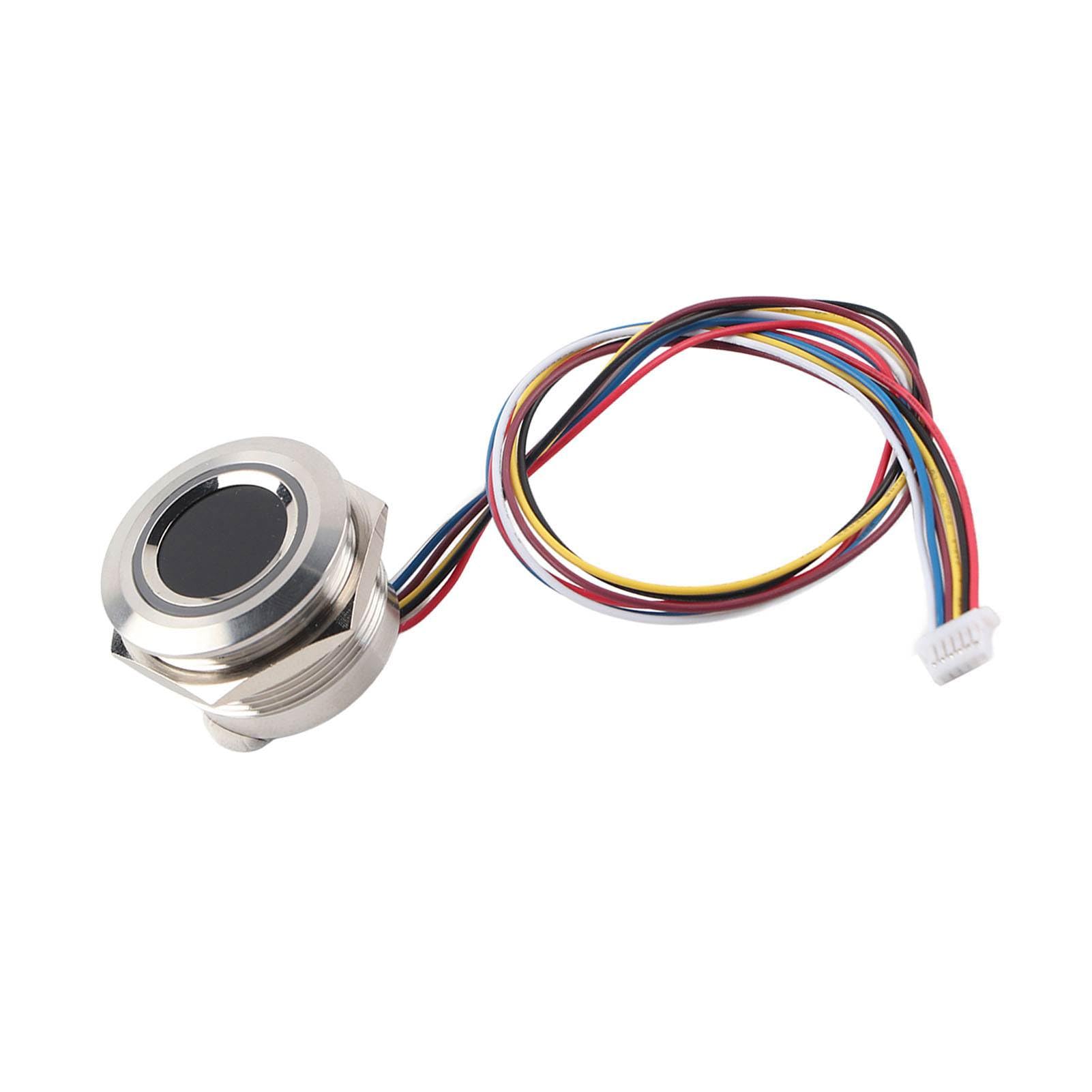 Kapazitiver Fingerabdrucksensor R503 Fingerabdruck Metall R503 Kreisförmiges Kapazitives Fingerabdruck-Identifikationsmodul mit 2-Farbiger Ringanzeige