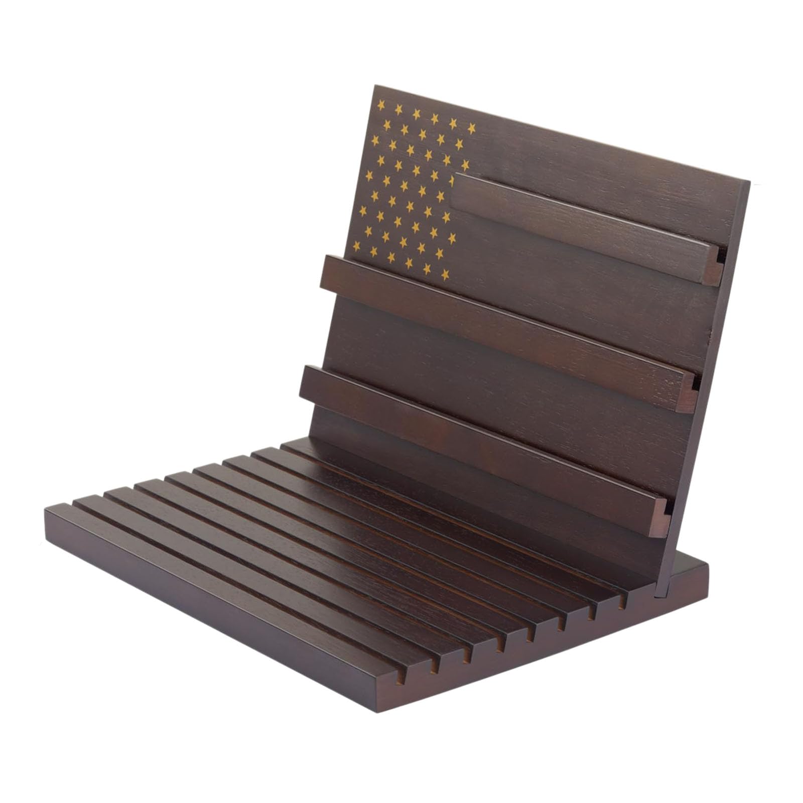Xinsheinelry Sturdy Wood Holder with Secure Base Ideal for Veterans and Enthusiasts Presents Coin Collectors