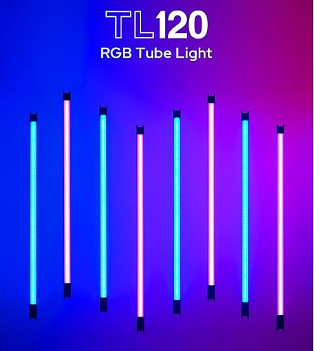 Miniatura 7 de Godox Tubo de luz TL60 RGB, CRI 96 TLCI 98, temperamento de color 2700K ~ 6500K, 100% brillo (LUX), 39 efectos FX, 2.4G inalámbrico, soporte de