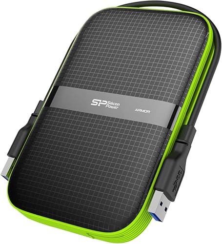SP Silicon Power Disco duro externo portátil de 2 TB Armor A60 a prueba de golpes USB 31 Gen1 para PC Mac Xbox y PS4 negro Negro, rojo, Negro, verde