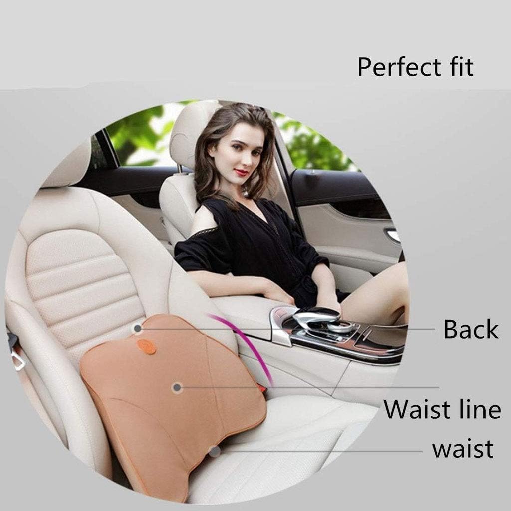 HBJWOV Car Lumbar Pillow - Car Headrest, Neck Pillow, Waist Pillow Computer Seat Pillow