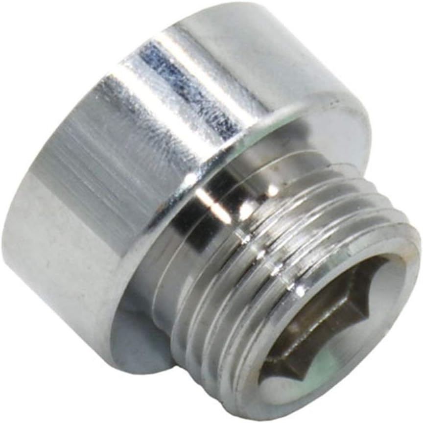 Threaded Connector，Nipple Fitting, Straight Connector，Thread Brass Bushing Reducing Connector，Hose Repair Connector Extender Silver 1/2" Male to 3/4" Female Brass Threaded Joint Hose Repair Garden Fau