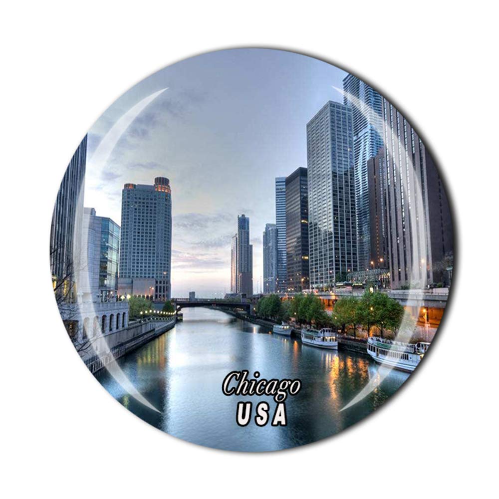 Muyu Magnet Chicago Usa Fridge Magnet Souvenir Gift Decor Magnetic Sticker Collection