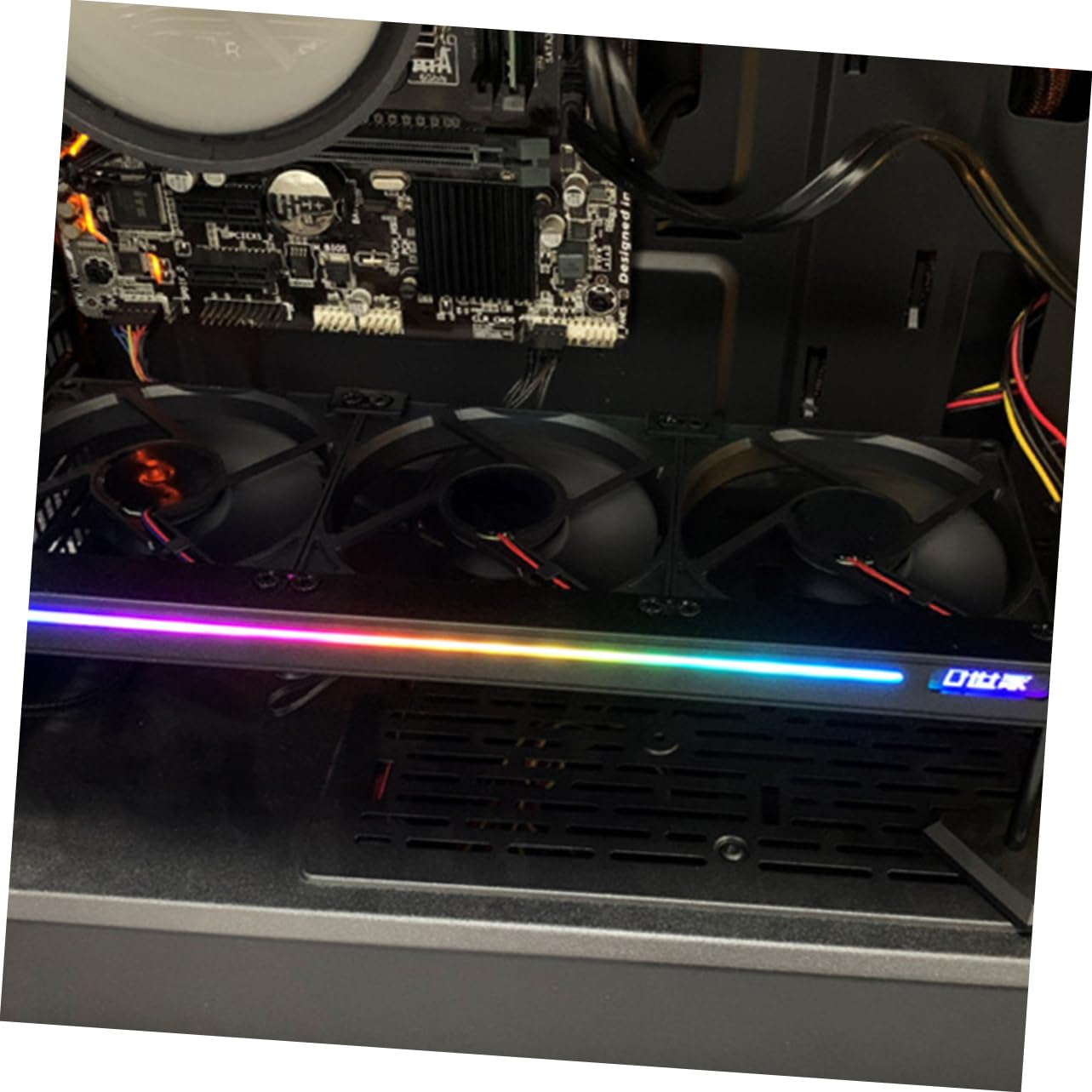 Argb GPU Fan Cooler for Graphics Card Pin Silent Cooling Fan with Direct Airflow Stable Performance Easy Installation RGB Light Effect for Desktop Heat Dissipation