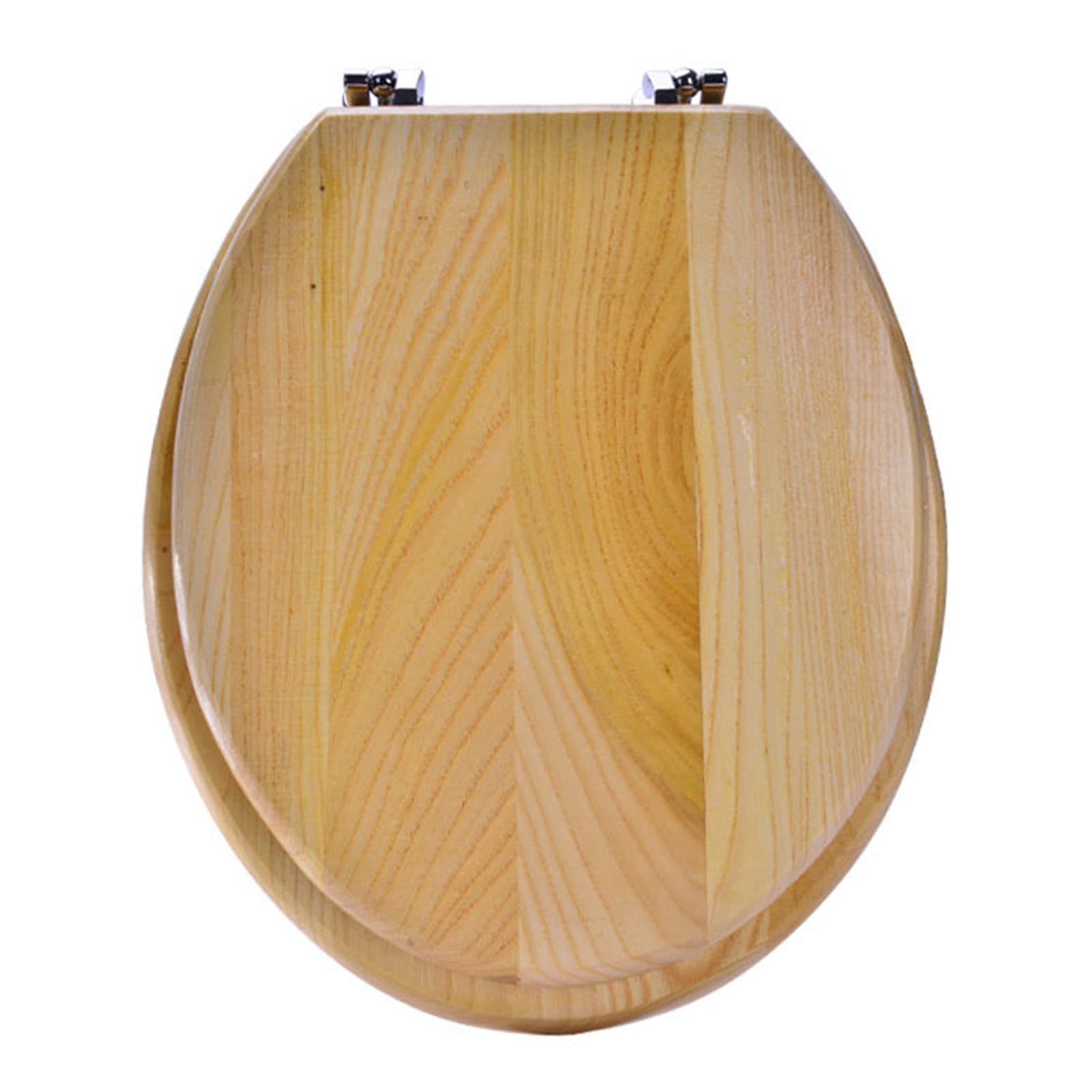 Dxpsxjl O-Shape Extended Slow Close Toilet Seat, Universal Fit Wood Seat, Strong Hinges, Suitable Home Hotel Office Office School Hospital, Adjustable, Lightweight, Durable, Portable, Elongated, Molded