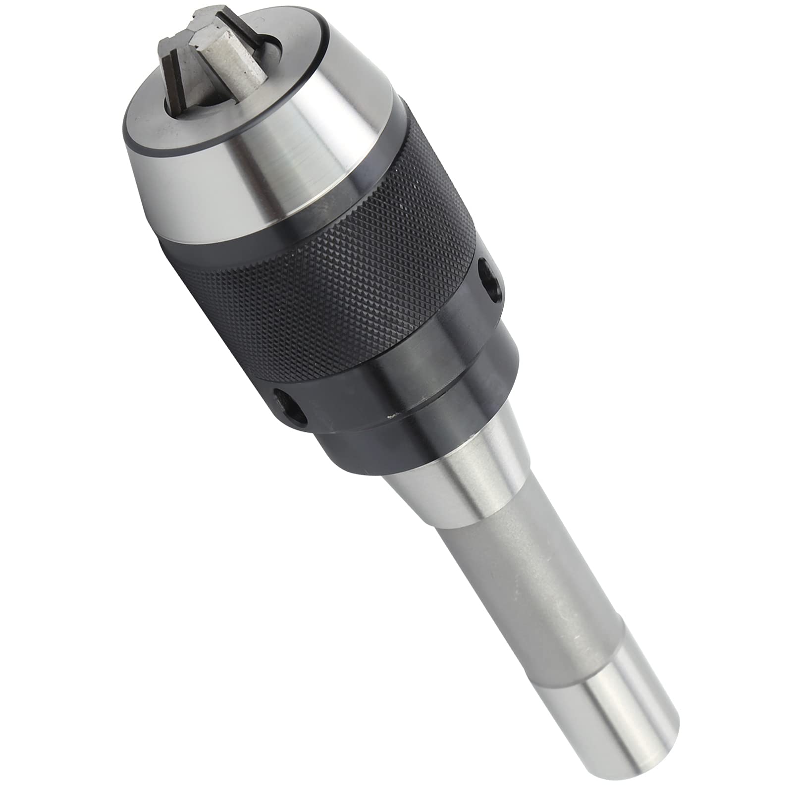 Focket Mandrino Integrale Senza Chiave, Gambo Cilindrico per Fresatrice | Serraggio automatico con gambo dritto, acciaio 40Cr durevole, serraggio da 1-13 mm, hardware per tornio