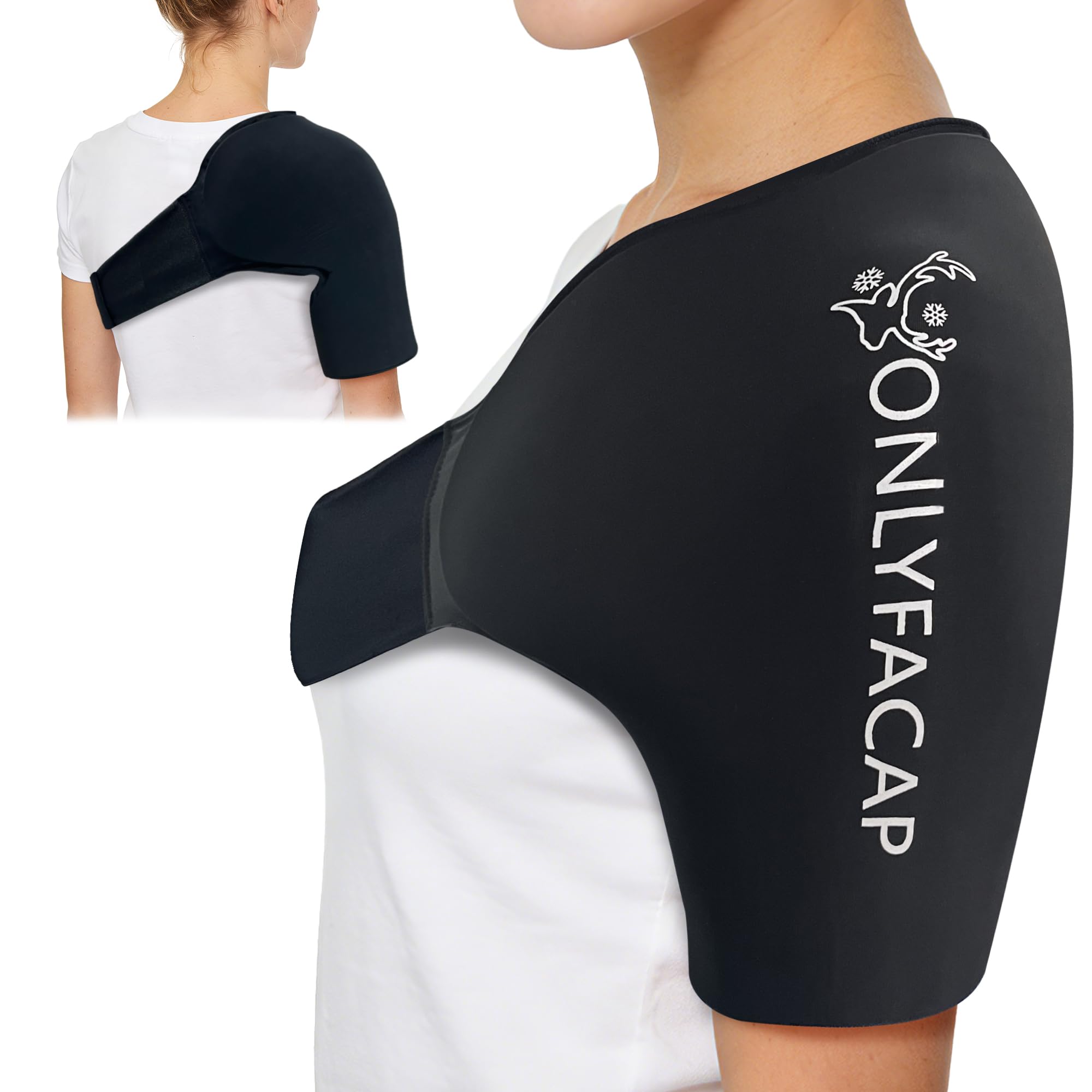 Reusable Gel Shoulder Ice Pack Wrap Wide and Durable Support for Rotator Cuff Injuries Suitable for Hot and