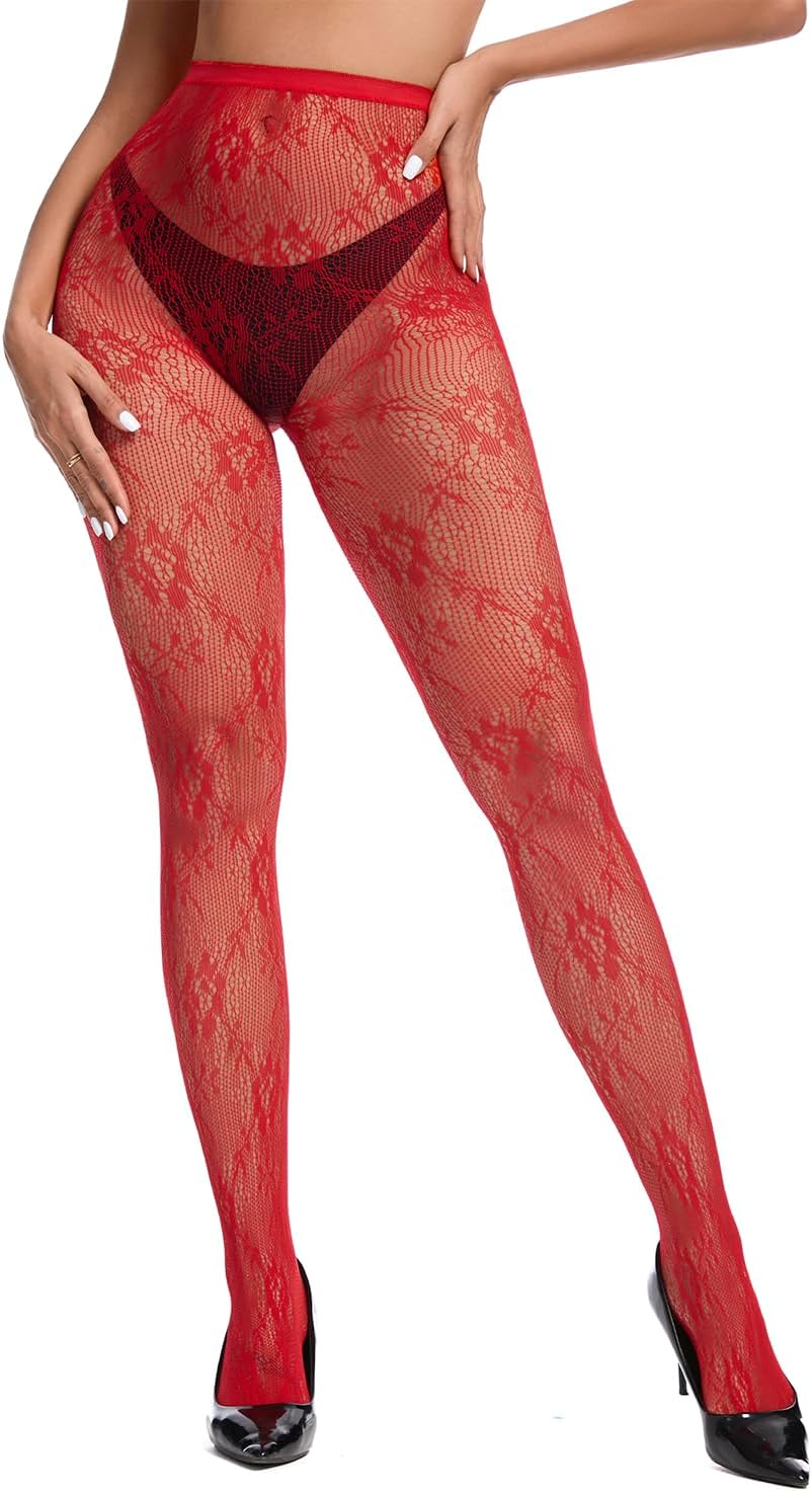 Century Star Fishnet Stockings for Women Sexy Floral Patterned Tights Lace Stockings Fish nets Tights Sexy Pantyhose