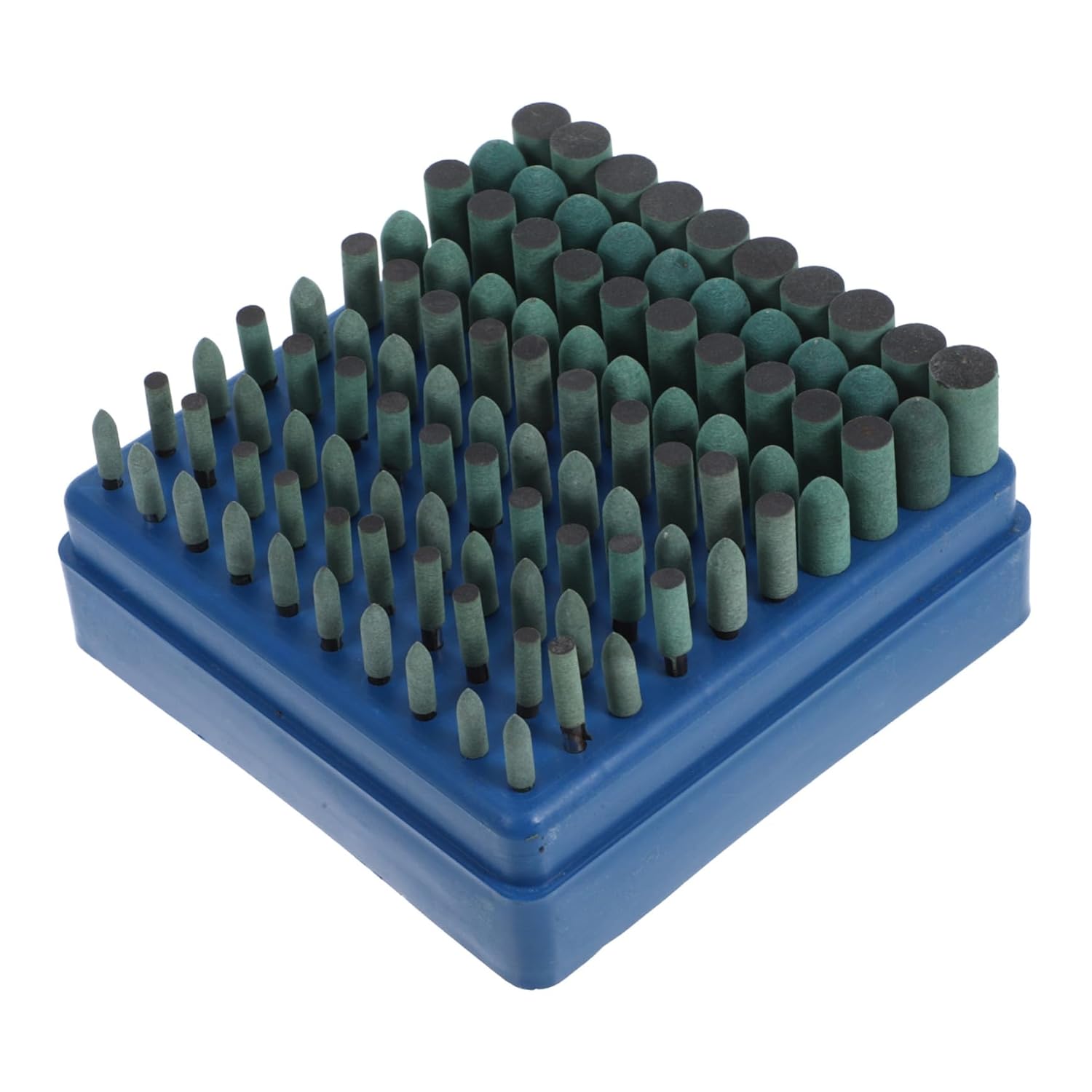 4sets Mounted Points Abrasive Stone Grinding Bits for Rotary Tool Rubber Sanding Tool Set for Polishing and Grinding Easy Replace Bright for Quick Identification
