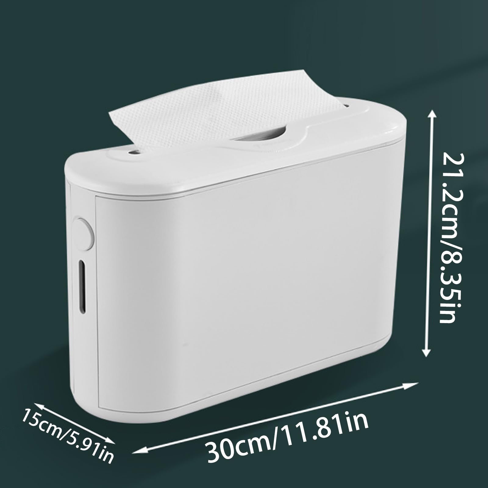 Copri Scatola Per Fazzoletti Da Cucina Portarotoli organizzato | Con Finestra Di Visione Apertura 23 cm Per Portafazzoletti Domestico Per Bagno Cucina Camera Ospiti Auto Decor Festivo Stile