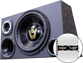 Kit caixa trio som falante 12 polegadas + modulo taramps