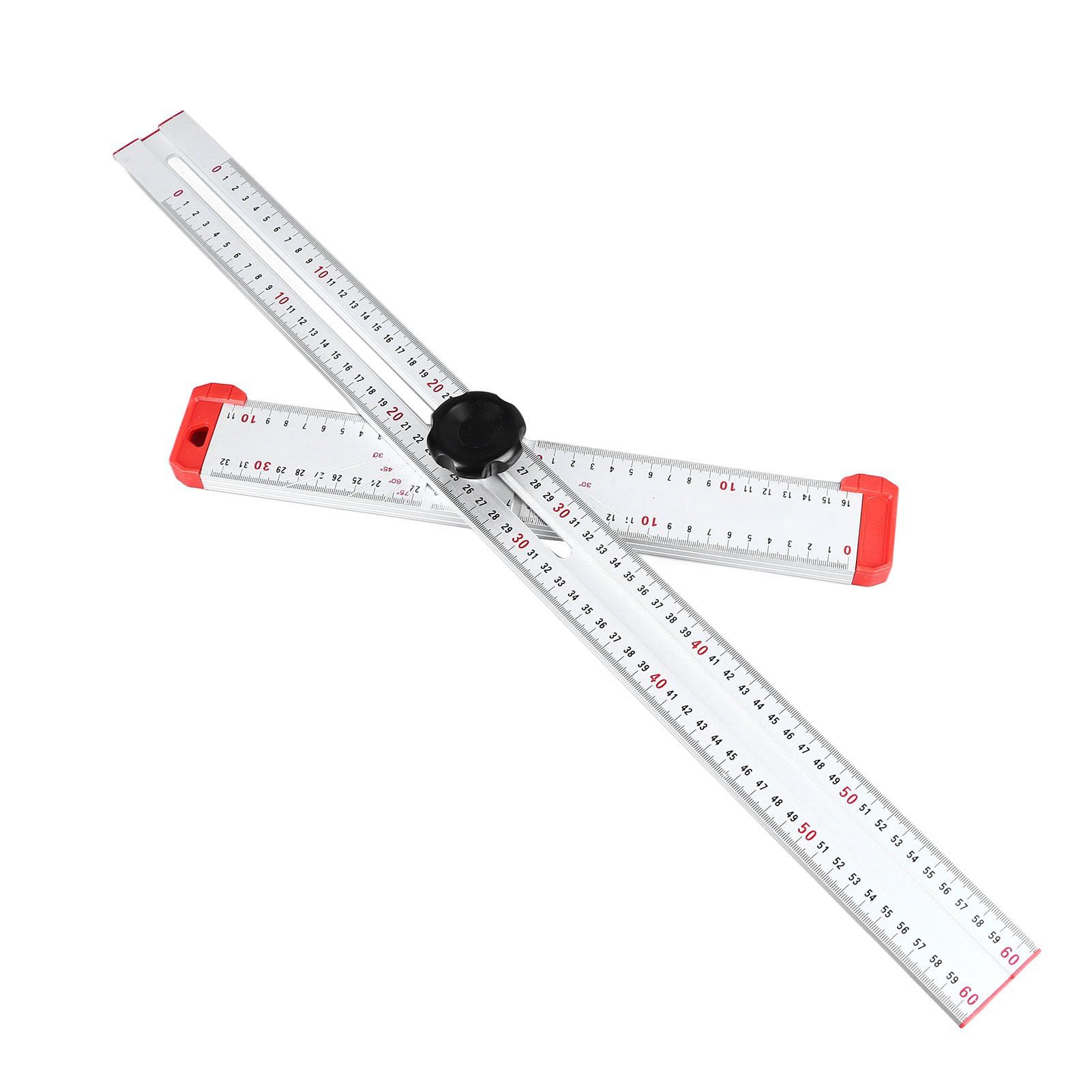 T-Type Woodworking Ruler 600mm Adjustable T-Square Precision Angle Ruler for Carpentry Woodworking & Construction Projects - Image 3