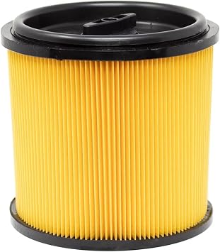 1 Pcs Dry Filter Wrinkle Filter With Lid ,Compatible For Parkside, LIDL PNTS 1250 1300 1400 1500 Wet Dry Vacuum Cleaner