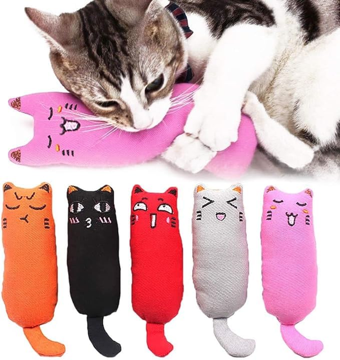 KUTKUT 5Pcs Bite Resistant Catnip Toy for Cats, Catnip Filled Cartoon Mice Cat Teething Chew Toy, Interactive Kitten Exercise Kicker Toys for Indoor Cats, Cat Pillow Toys, Cat Toys for Kittens (B0D4QT5VNH) Amazon Price History, Amazon Price Tracker