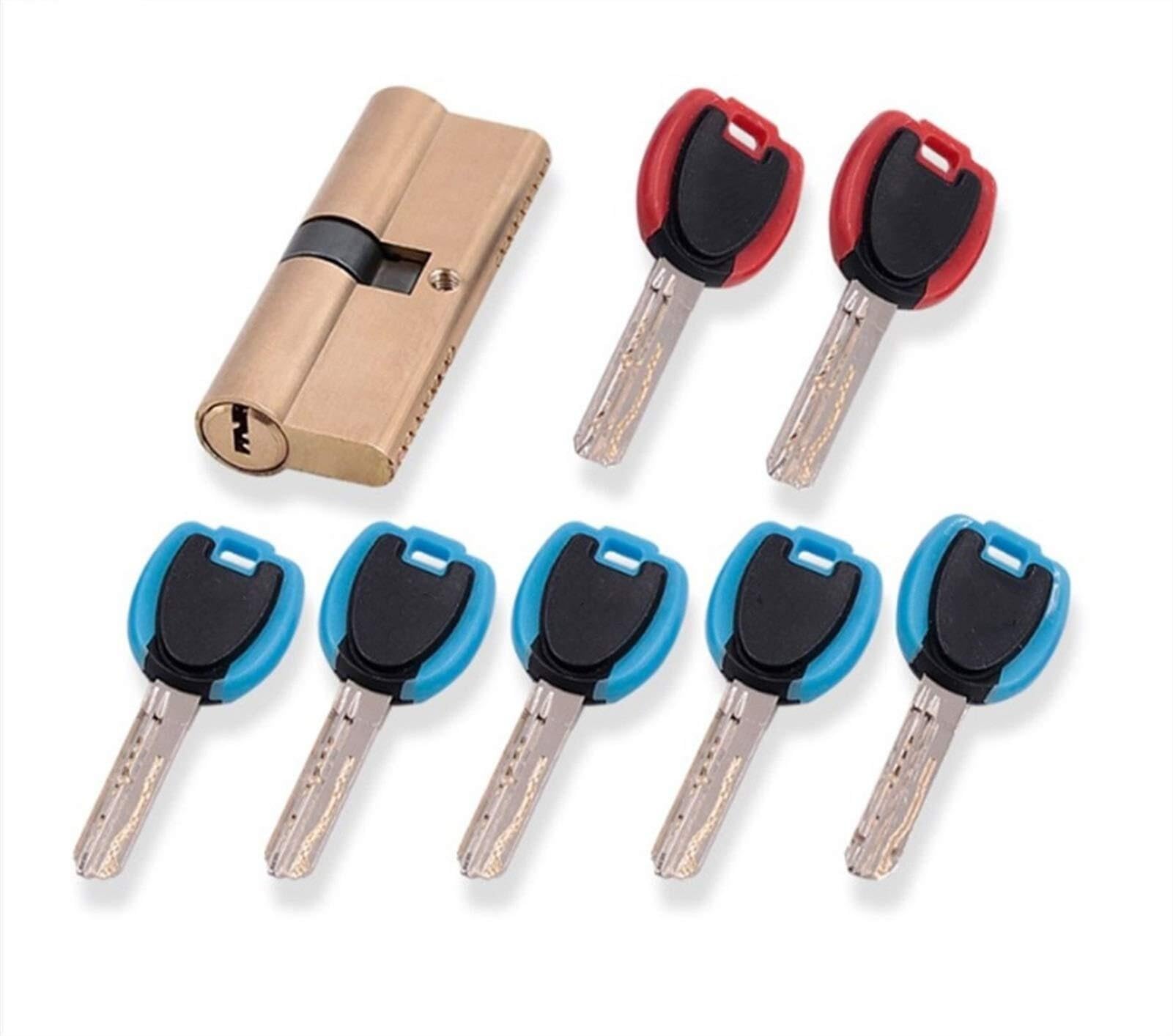 Wangshaowei 95(32.5 62.5) Barrel Lock Door Barrel Lock Cylinder Biased 65 70 80 90 115Mm Ab Key Anti-Theft Entrance Brass Lengthened Core Extended Keys(95(32.5 62.5))