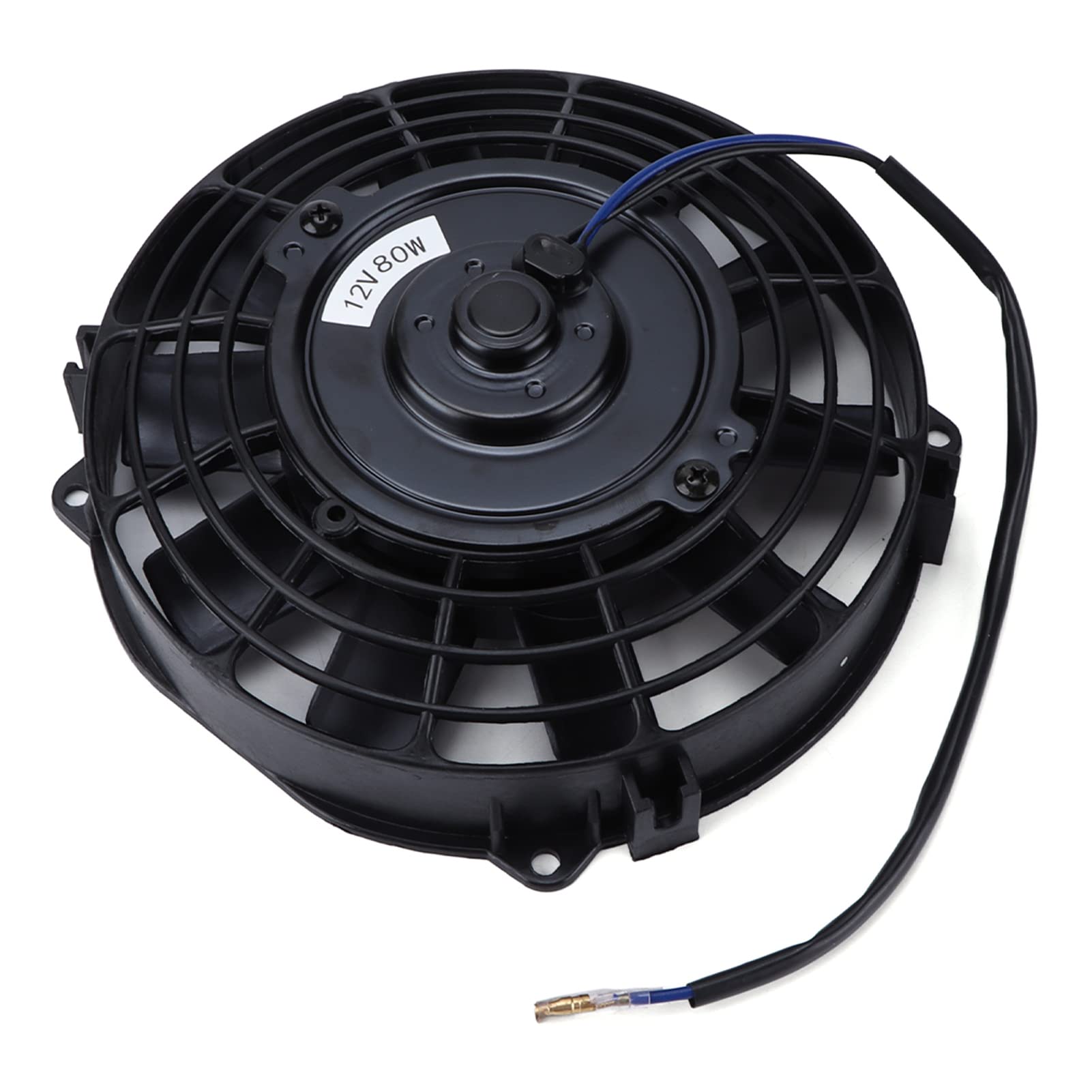 Ventola di Raffreddamento del Radiatore Elettrico 8 Pollici, Ventola di Raffreddamento del Motore 12V 80W a Lama Dritta Pull Push Slim per AC Intercooler