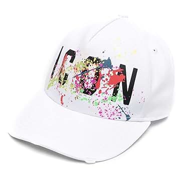 キャップ DSQUARED2  cotton hat with logo print Amazon.com: DSQUARED2 Multicoloured Multi Logo Patch