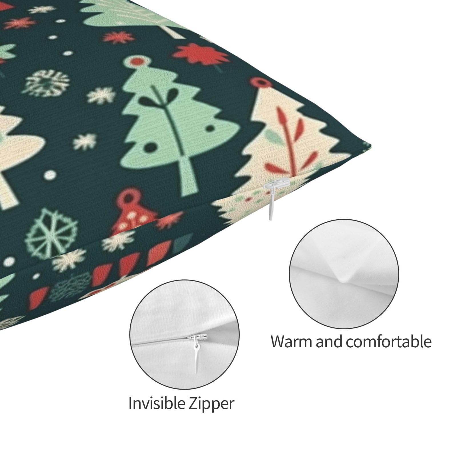 Funda Cojin 60x90 cm Fundas Cojines Navidad 2 Piezas, Verde Cojines Decorativos, Fundas de Cojines, Lumbar Fundas Cojines Sofa Funda de Almohada, Sala de Estar Dormitorio Decoracion Hogar Gifts,S297