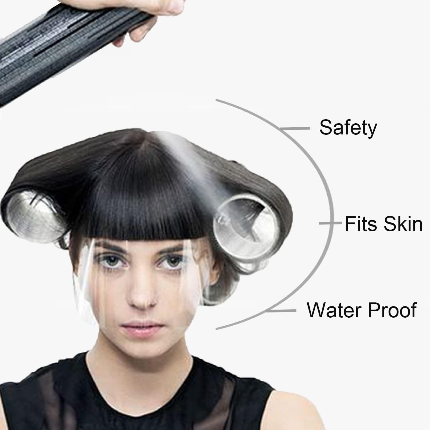 Salon-Gesichtsvisier – Haarspray-Schutzschild, Transparente