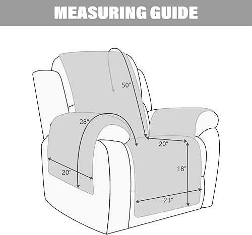Miniatura 2 de Funda impermeable para silla reclinable, funda antideslizante para sofá reclinable, protector de muebles, funda de sofá lavable para perros y niños,