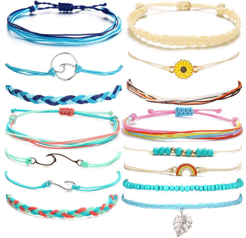 choice of allBracelets for Teen girls Boho Surfer Bracelets Friendship Bracelets for Women Surf Wave String Bracelet Beach Jewelry Gifts for Women