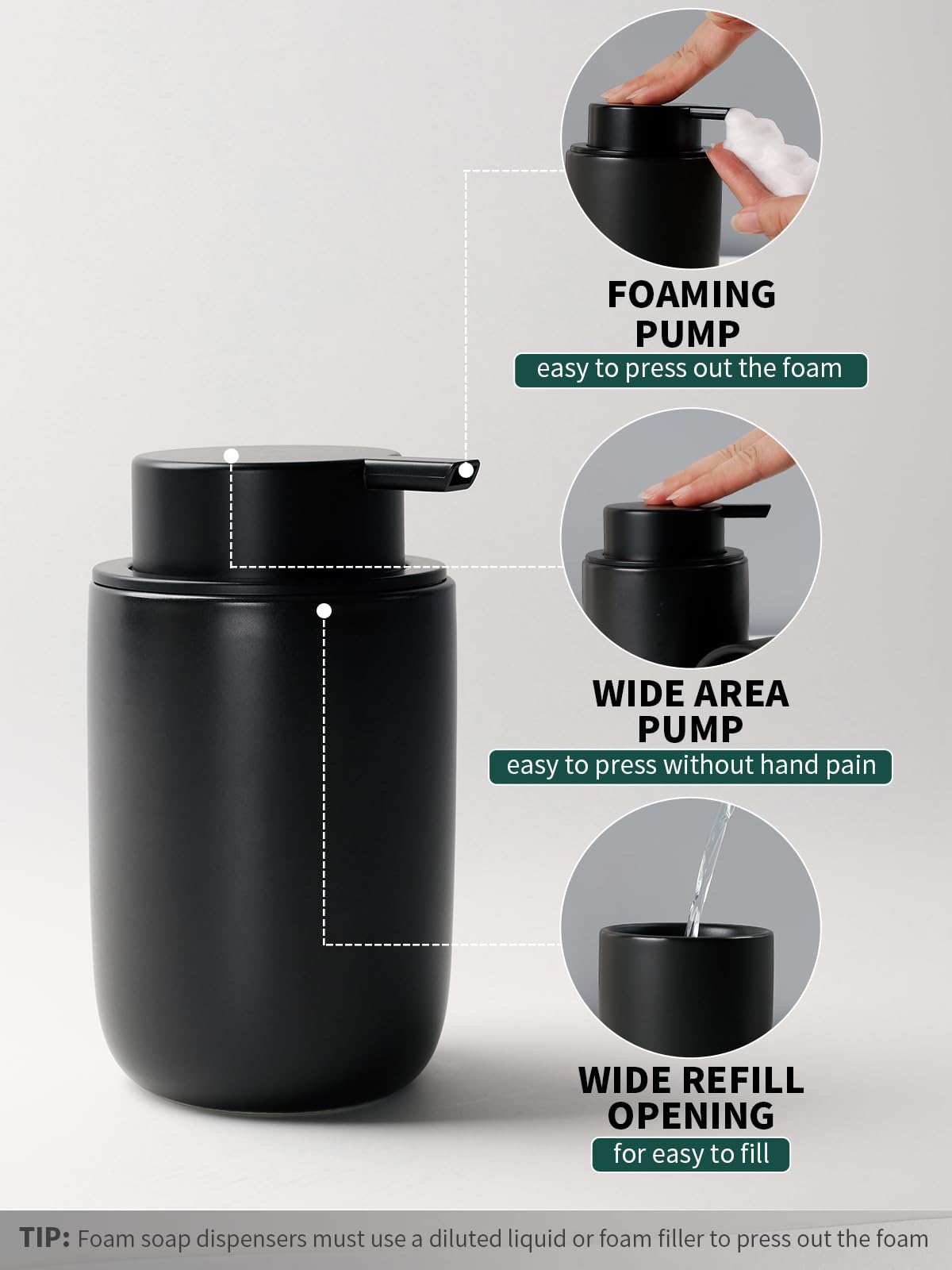 Bosilunlife Soap Dispenser and Toothbrush Holder Set - Image 3